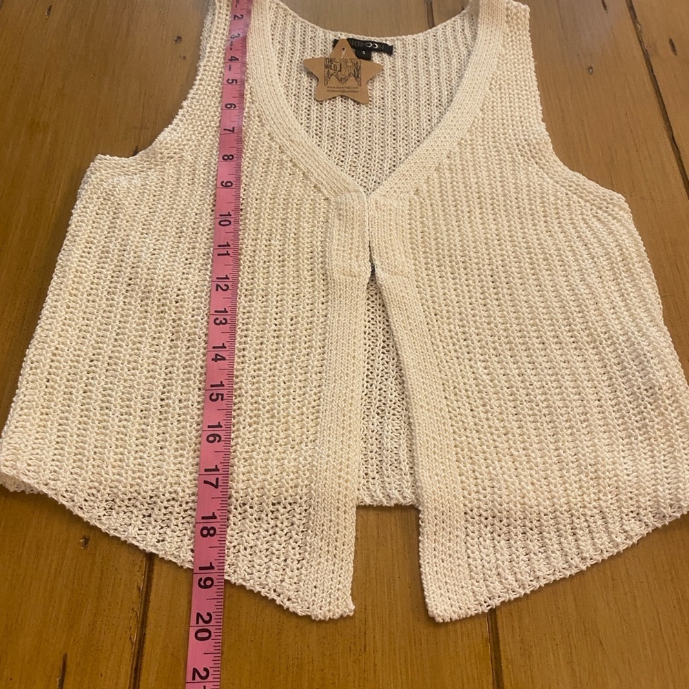 Women’s Sleeveless Knit Layered Cardigan Vest New Size small Paper Moon - Picture 6 of 9